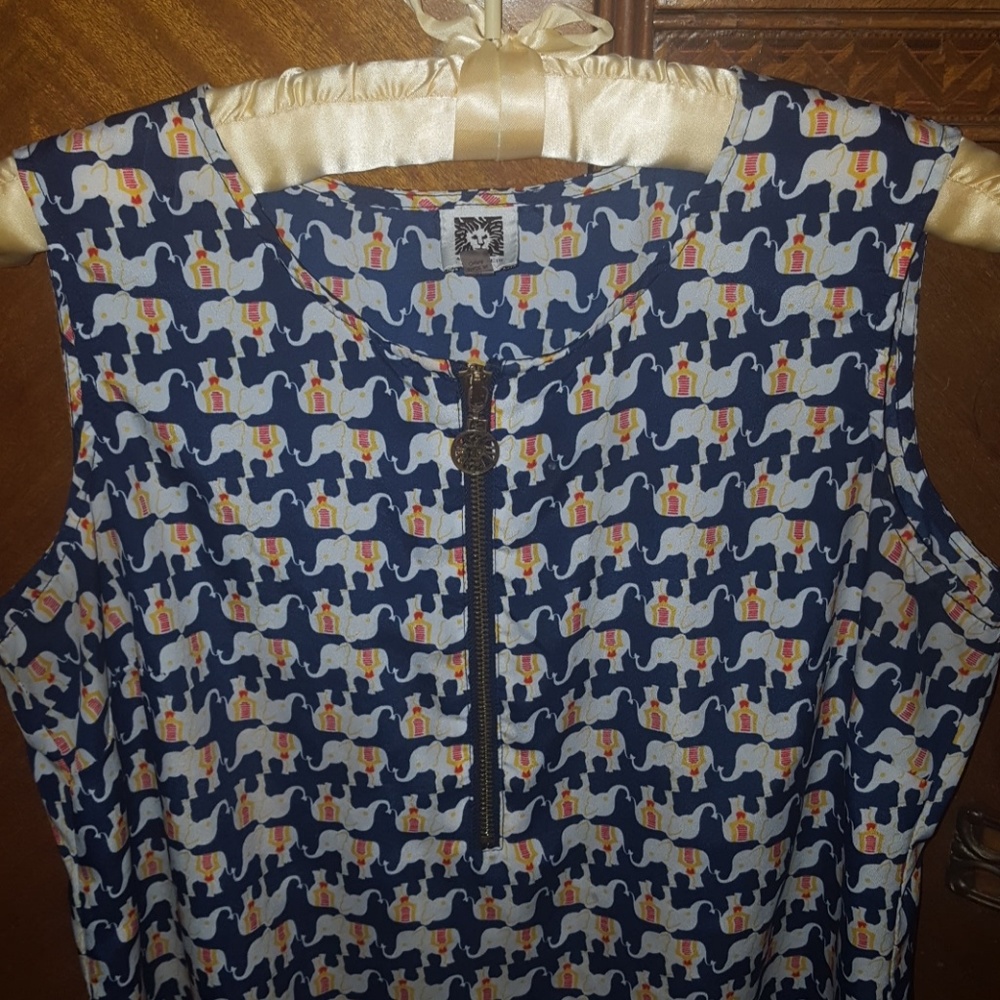 Anne Klein Lucky Elephant Sleeveless Tunic